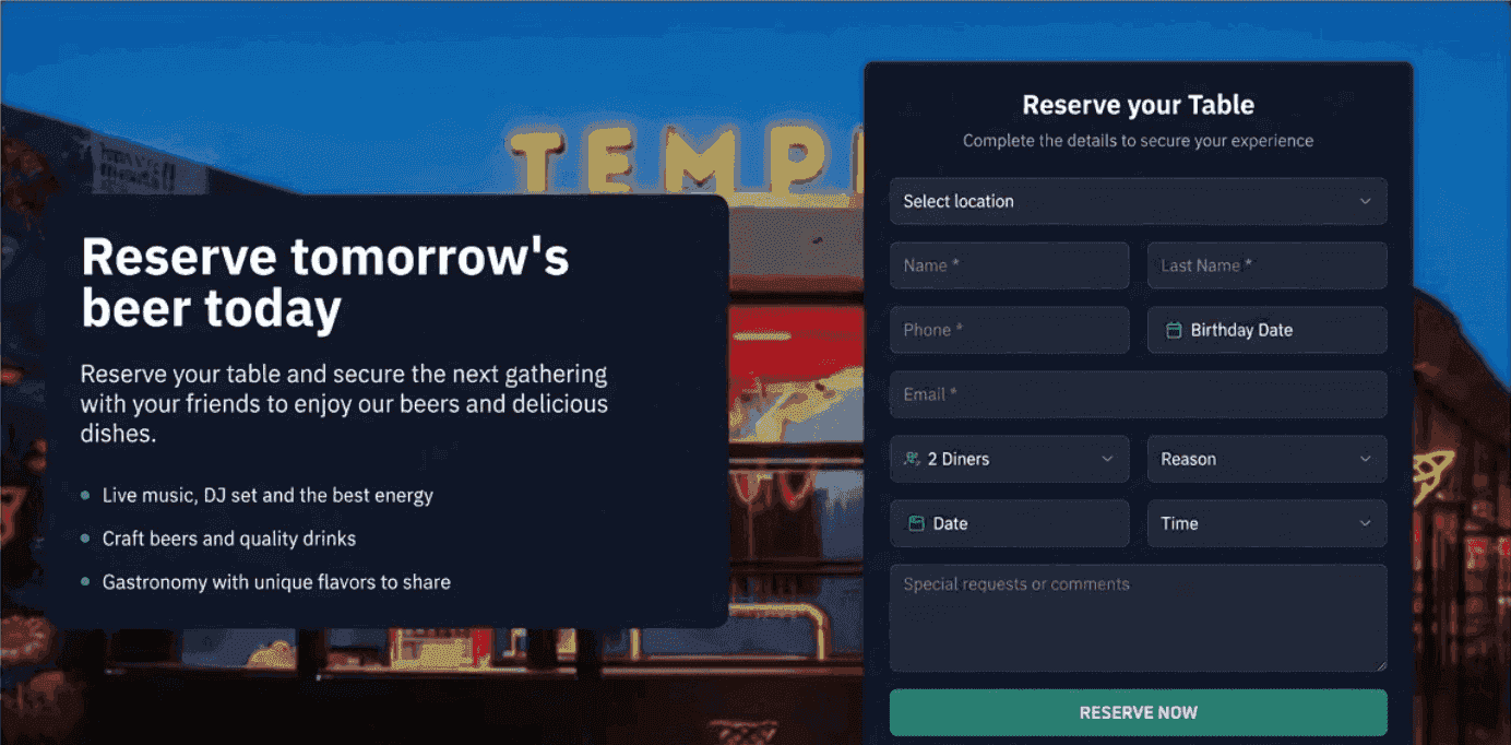 Zero-commission booking platform